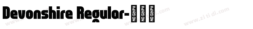 Devonshire Regular字体转换